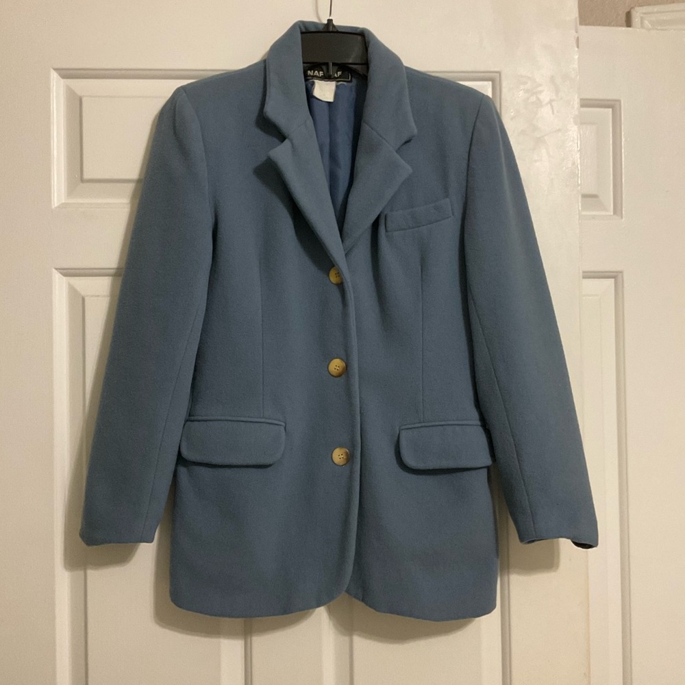 Vintage NAF NAF Blue Blazer with Tailored Design